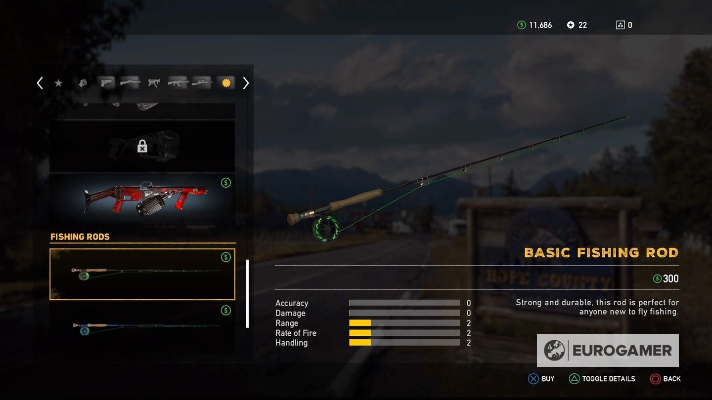 Far Cry 5 fishing How to fish, where to unlock all fishing rods and